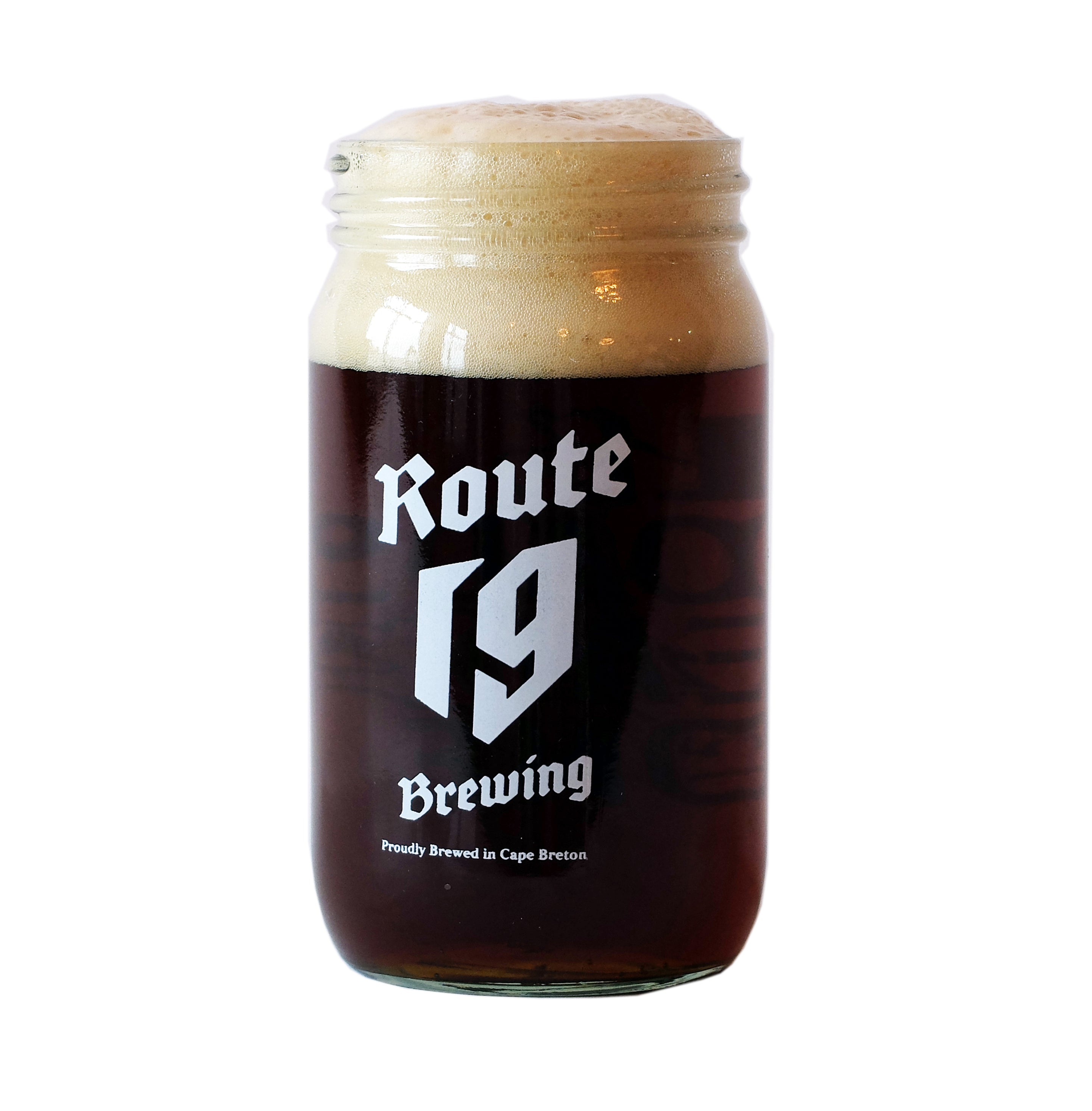 Glass - Masson Jar 16 oz - Route 19 Brewing